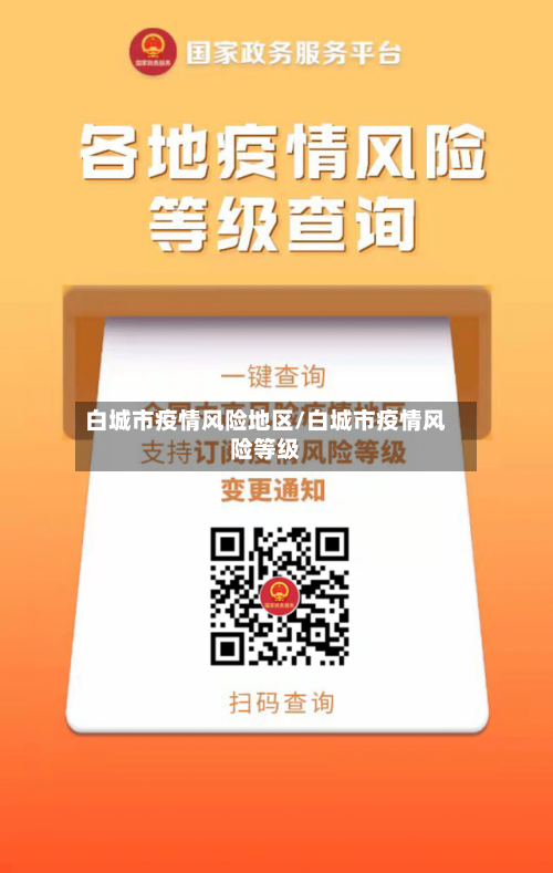 白城市疫情风险地区/白城市疫情风险等级