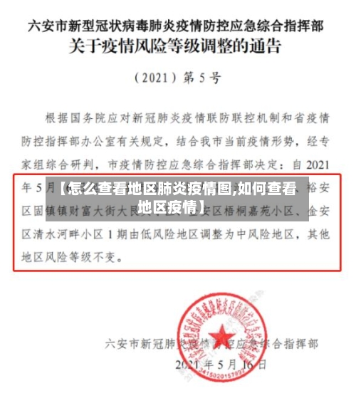 【怎么查看地区肺炎疫情图,如何查看地区疫情】