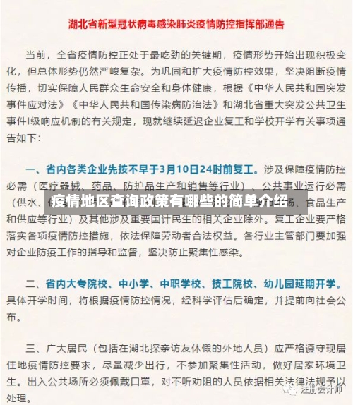 疫情地区查询政策有哪些的简单介绍