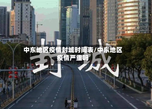 中东地区疫情封城时间表/中东地区疫情严重吗
