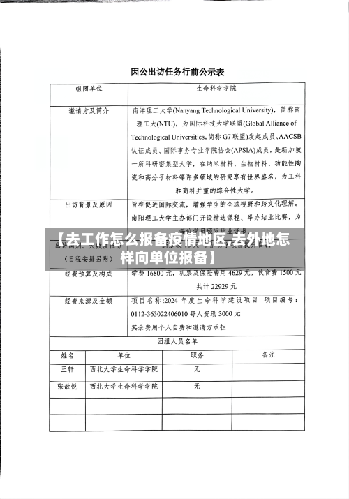 【去工作怎么报备疫情地区,去外地怎样向单位报备】