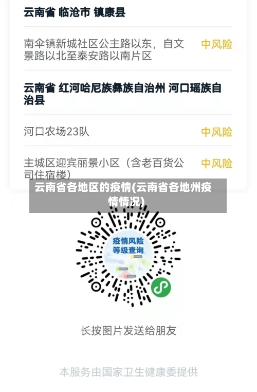 云南省各地区的疫情(云南省各地州疫情情况)