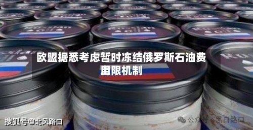 欧盟据悉考虑暂时冻结俄罗斯石油费用上限机制