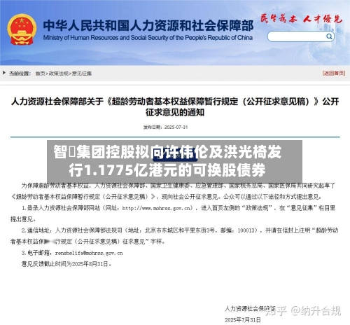 智昇集团控股拟向许伟伦及洪光椅发行1.1775亿港元的可换股债券